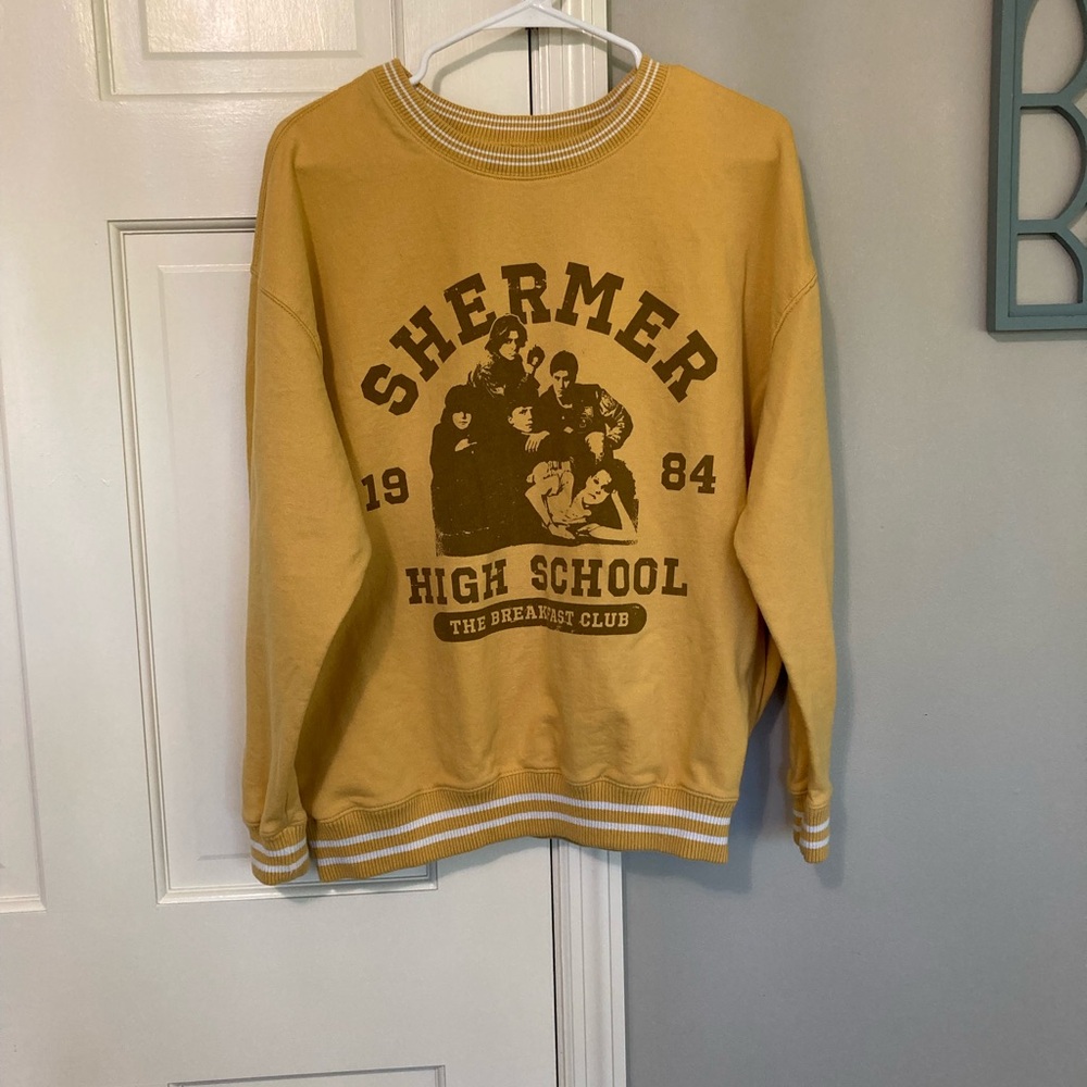 Shermer High School Graphic Sweatshirt - Yellow